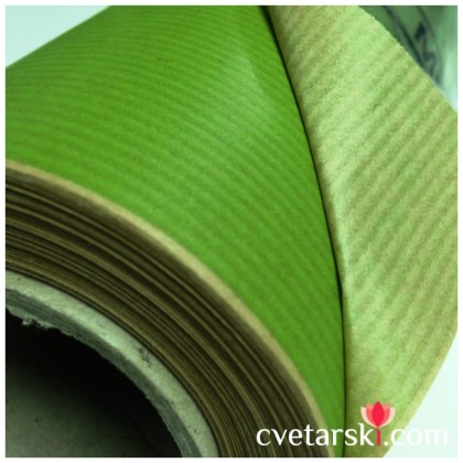 Крафт хартия - светло зелено от www.cvetarski.com