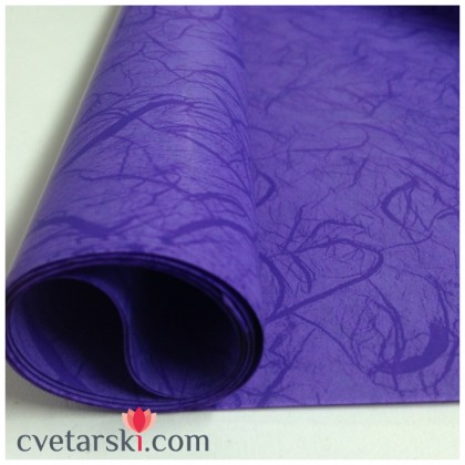 Хартия - тъмно лилаво от www.cvetarski.com